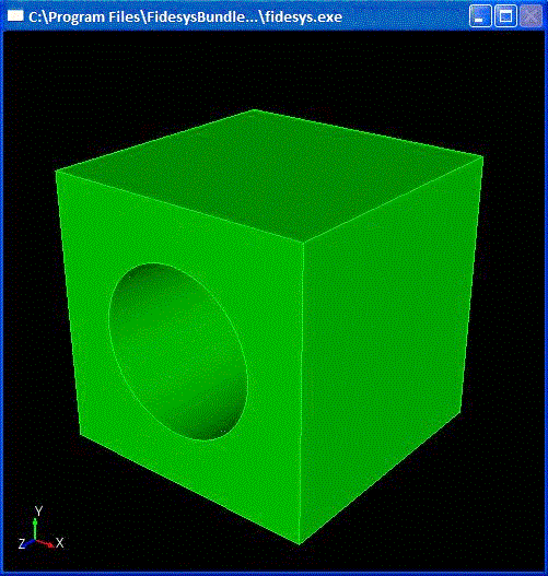 Brick after Subtracting the Cylinder