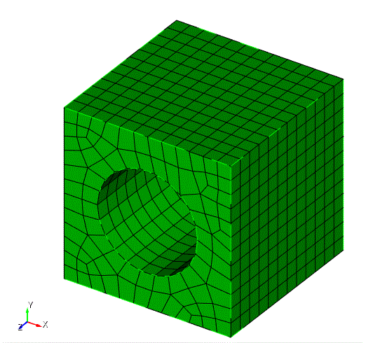 Brick with Cylindrical Hole