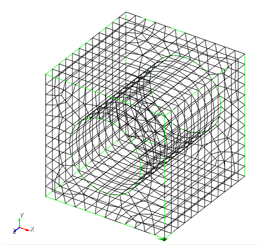 Wire frame view of mesh